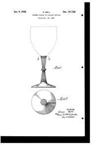 Bryce # 868 Goblet Design Patent D107739-1