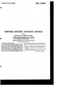 Bryce # 879 Goblet Design Patent D112984-2