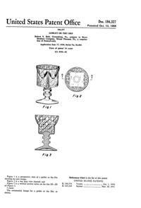 Bryce #H6 Goblet Design Patent D186327-1