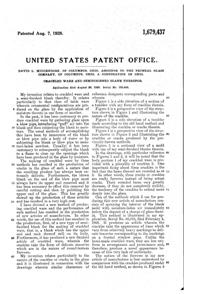 Federal Crackle Glass Production Patent 1679437-2