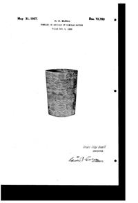 Federal Pear Optic Tumbler Design Patent D 72783-1