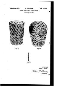 Federal Raindrops Tumbler Design Patent D 78014-1