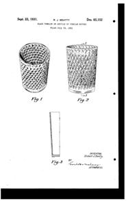 Federal Tumbler Design Patent D 85152-1