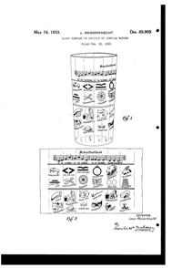 Federal Tumbler Design Patent D 89909-1