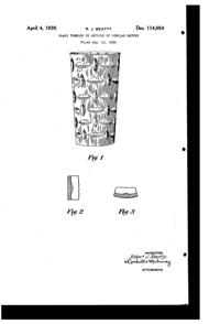 Federal Tumbler Design Patent D114054-1