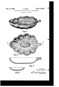 Federal Leaf Relish Dish Design Patent D117740-1