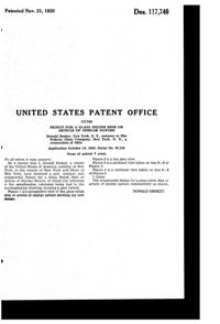 Federal Leaf Relish Dish Design Patent D117740-2