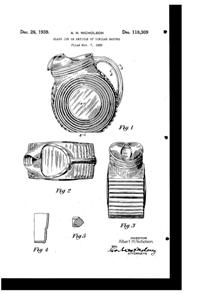 Federal Tilt Jug Design Patent D118309-1