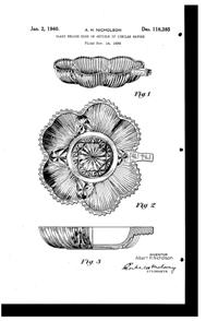 Federal #2825 Clover Relish Dish Design Patent D118385-1