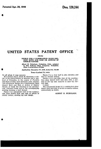 Federal Petal Dish Design Patent D120244-3