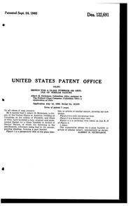 Federal Park Avenue Tumbler Design Patent D122691-2