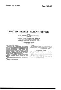 Federal Tumbler Design Patent D168409-2