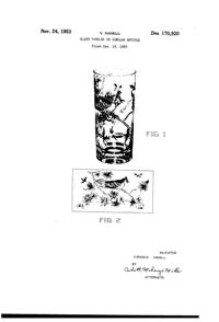 Federal Audubon Blue Jay Tumbler Design Patent D170920-1
