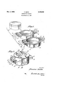 Hazel-Atlas Ash Tray Package Patent 2135242-1