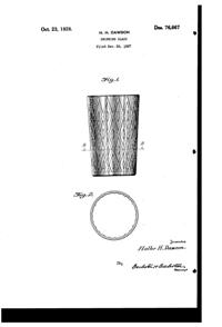 Hazel-Atlas Tumbler Design Patent D 76667-1
