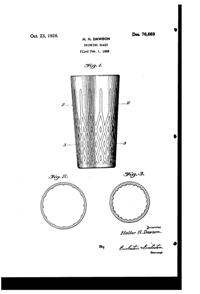 Hazel-Atlas Tumbler Design Patent D 76669-1