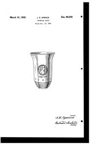 Hazel-Atlas Washington Bicentennial Tumbler Design Patent D 86545-1