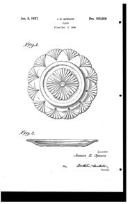 Hazel-Atlas Plate Design Patent D102658-1