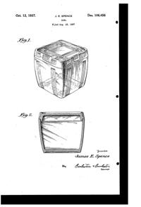 Hazel-Atlas Criss-Cross Refrigerator Bowl Design Patent D106456-1