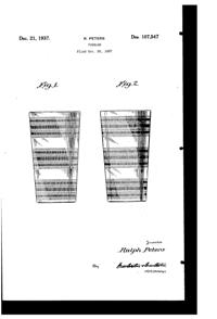 Hazel-Atlas Tumbler Design Patent D107547-1