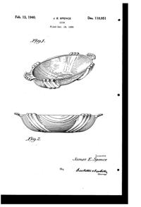 Hazel-Atlas # 254 Bowl Design Patent D118951-1
