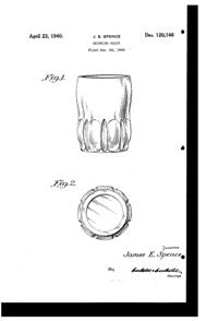 Hazel-Atlas Tumbler Design Patent D120146-1