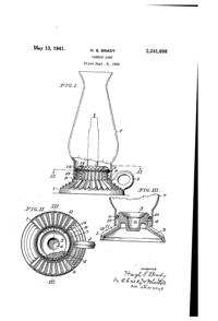 Jeannette # 464 Candleholder Patent 2241698-1