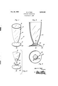 Jeannette Tumbler w/ Removable Foot Patent 2918188-1