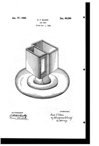 Jeannette Ash Tray Design Patent D 69290-1