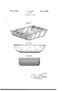 Jeannette Ash Tray Design Patent D134997-1