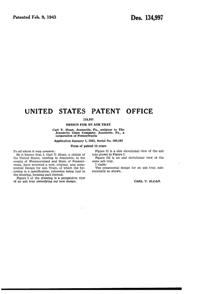Jeannette Ash Tray Design Patent D134997-2