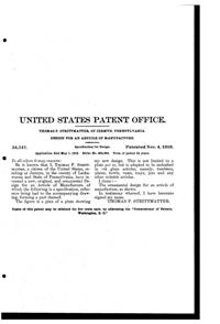 Liberty Cutting Design Patent D 54147-2