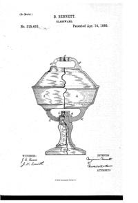 Westmoreland Covered Compote Patent  315462-1
