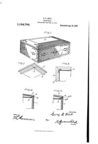 Westmoreland Cigarette Box Patent 1194799-1
