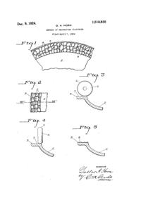 Westmoreland Hammered Metal Decoration Patent 1518930-1