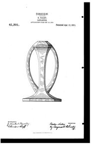 Westmoreland #1016 Candlestick Design Patent D 41301-1