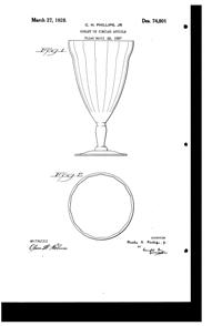 Seneca Goblet Design Patent D 74801-1