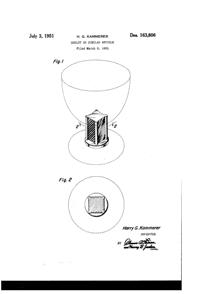 Seneca # 325 Goblet Design Patent D163806-1
