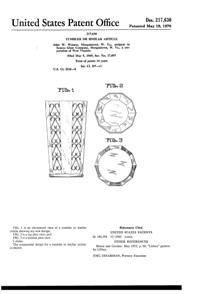 Seneca Brocado Cristalino Tumbler Design Patent D217630-1