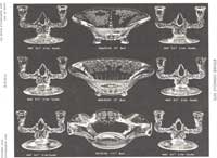New Martinsville Etched Console Sets
