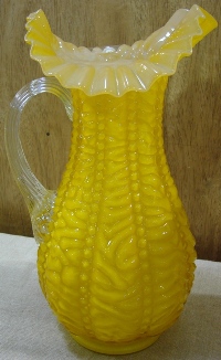 L.G. Wright Beaded Curtain Pitcher