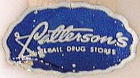Patterson's Rexall Drug Store Label