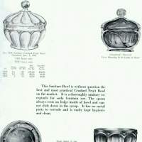 Central Glass Works T195 Sanitare Crushed Fruit Bowl Catalog Page