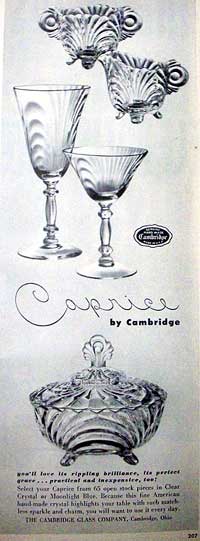 Cambridge Caprice Advertisement