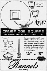 Cambridge Square Advertisement 1954