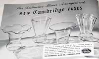 Cambridge Vases Advertisement