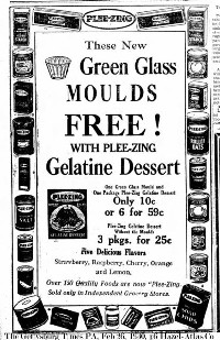 Hazel-Atlas Gelatine Mould Advertisement
