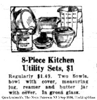 Hocking 8-Piece Kitchen Utility Set Advertisement