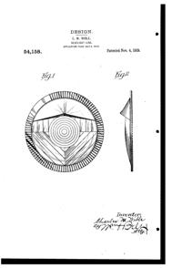 L. E. Smith Lens Design Patent D  54158-1