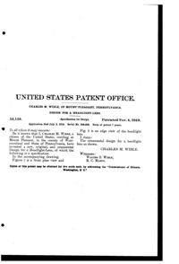 L. E. Smith Lens Design Patent D  54158-2